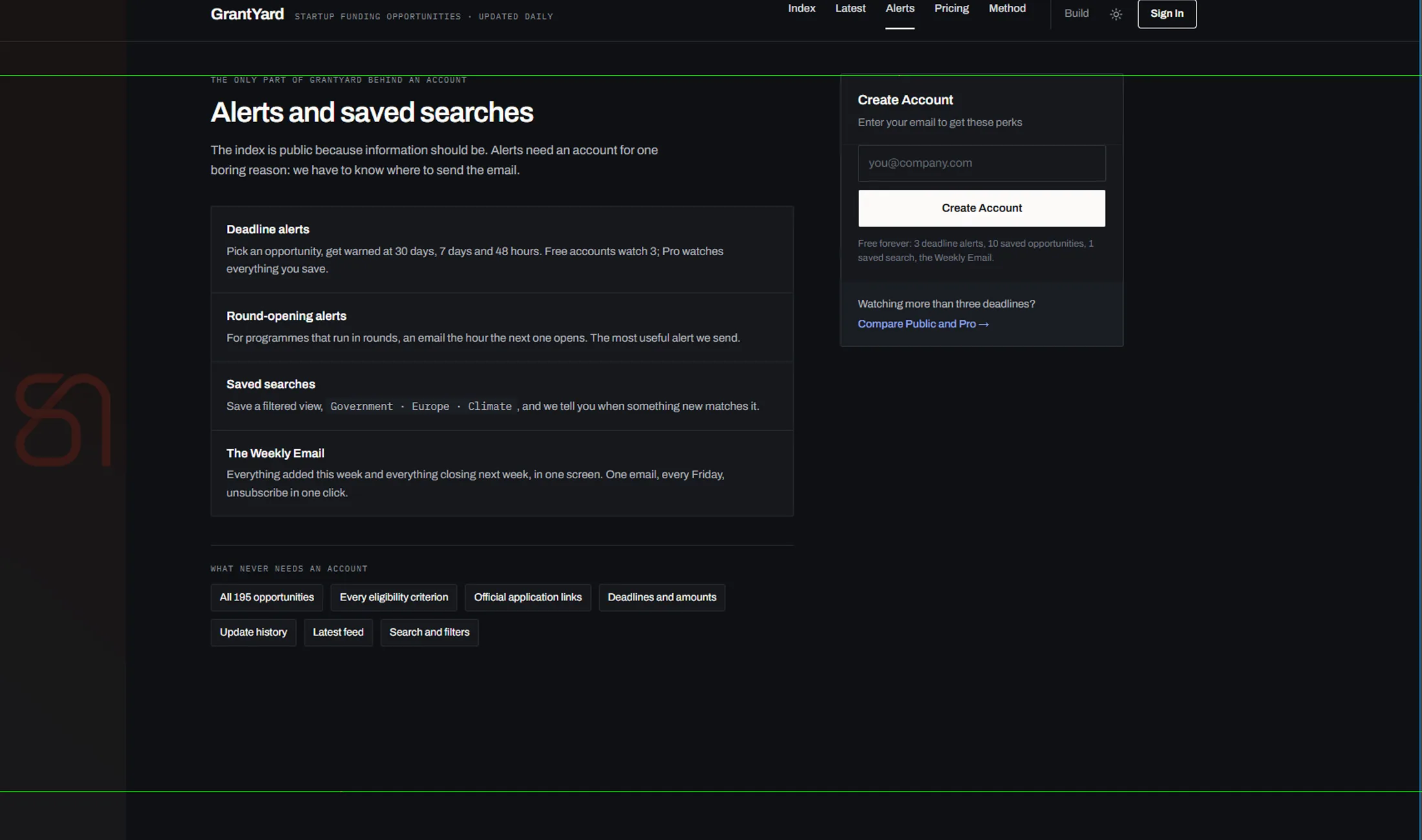 GrantYard screenshot