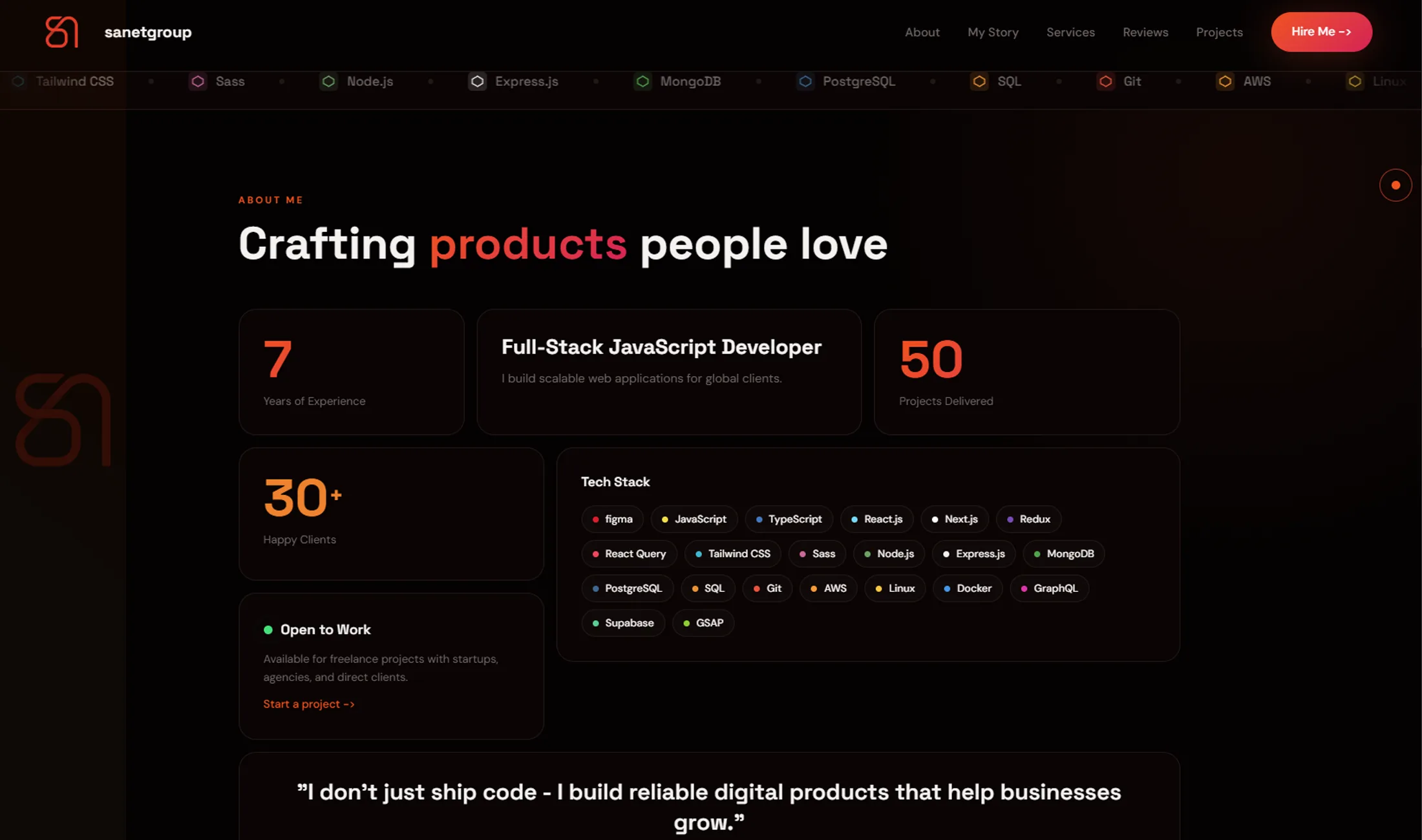 SanetGroup screenshot